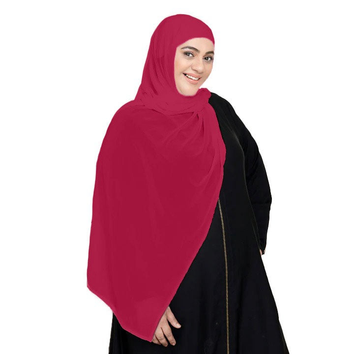 CRANBERRY - KOREAN CHIFFON