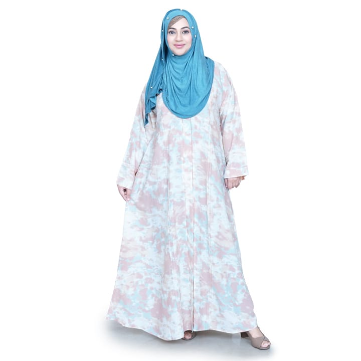 PASTEL PEACH AQUA - GEORGETTE