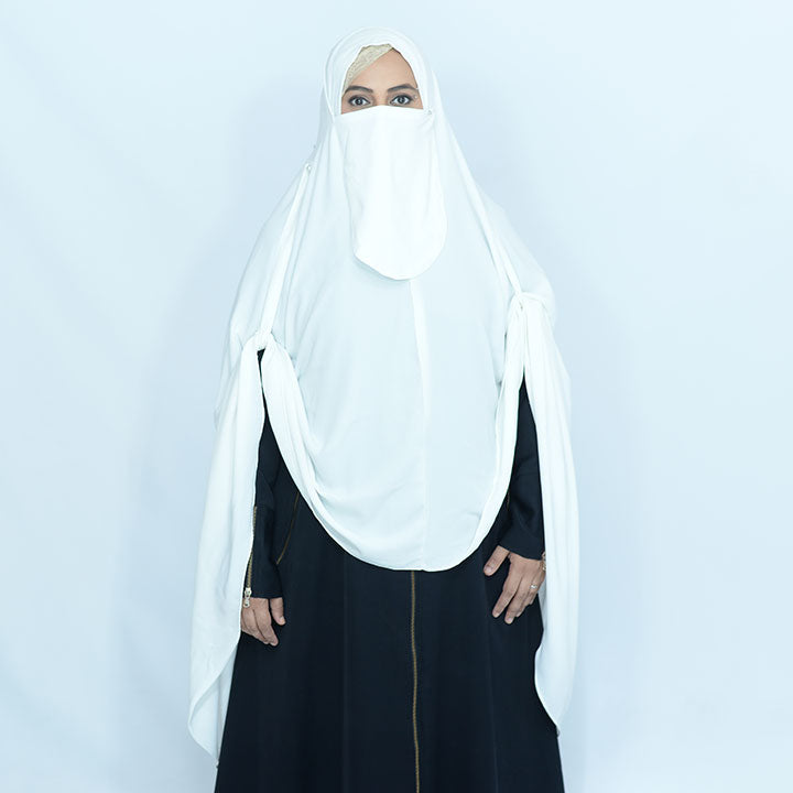 WHITE GEORGETTE