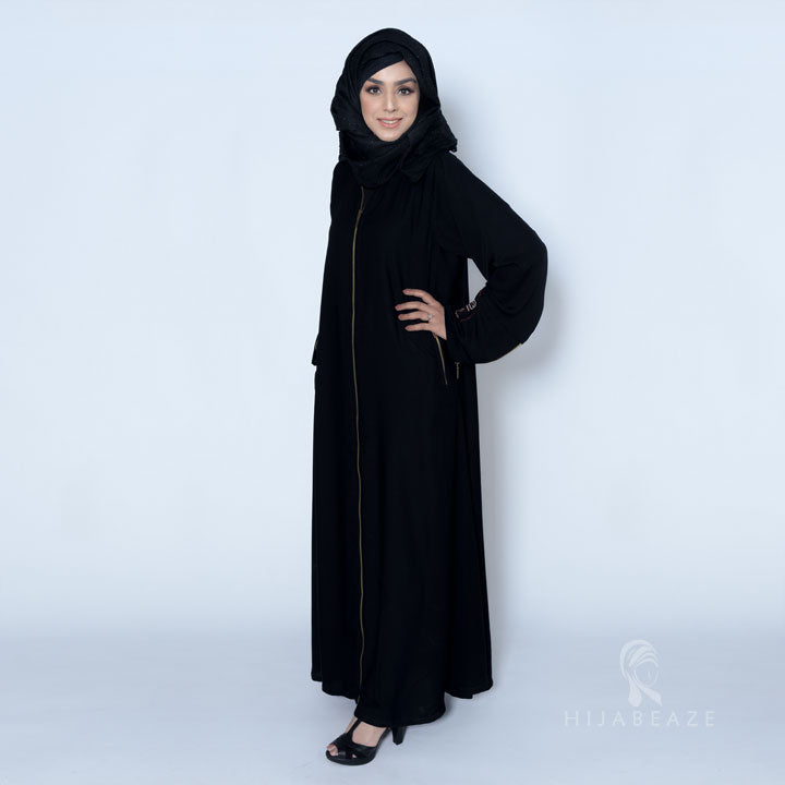 BLACK EMBROIDERED NIDHA