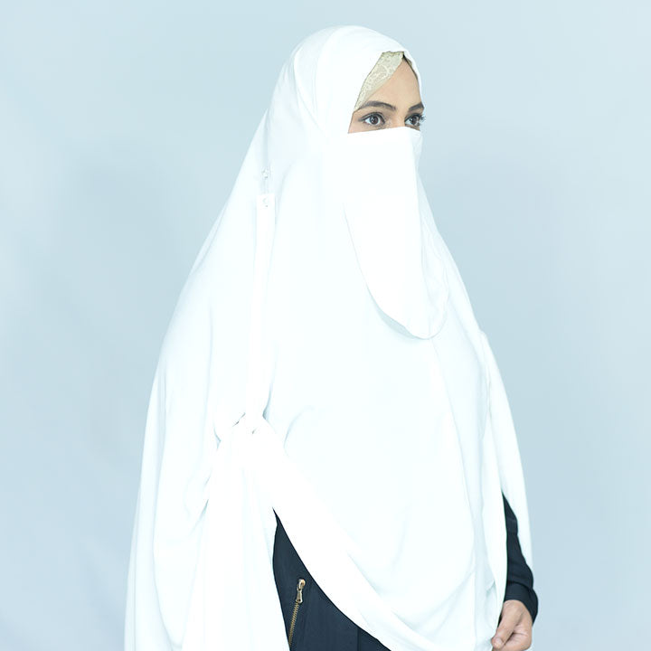 WHITE GEORGETTE